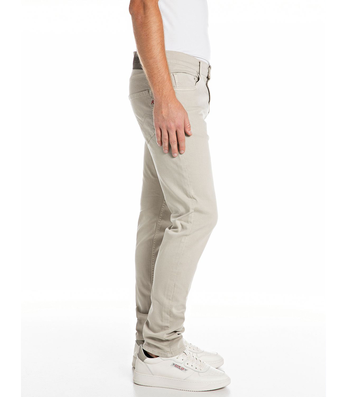 スリムテーパード MICKYM ストレッチブルデニム 詳細画像 グレイッシュベージュ 4